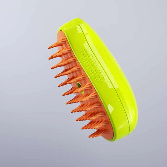 Pet Hair Steam Brush 3-in-1 Electric Groomer