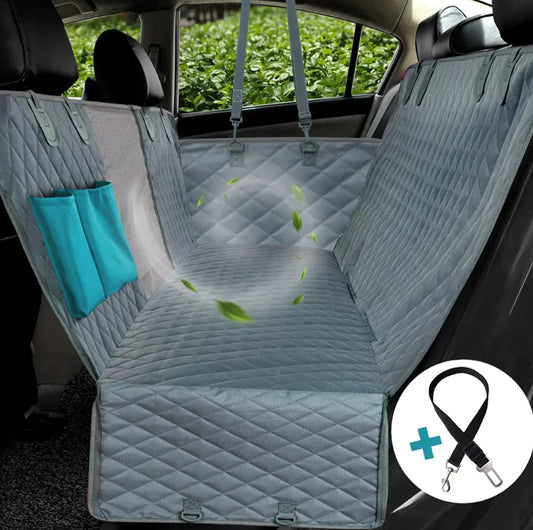 Pet Car Seat Cover with Mesh Viewing Window
